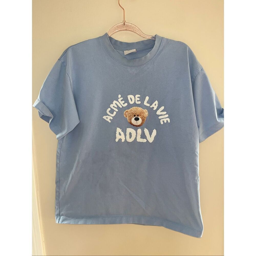 Acme De La Vie Light BlueTeddy Bear Tshirt Size 1